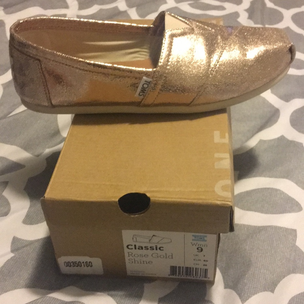 Rose gold classic Toms (Women)